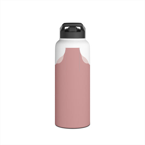 GROUNDED RED - Stainless Steel Water Bottle, Standard Lid