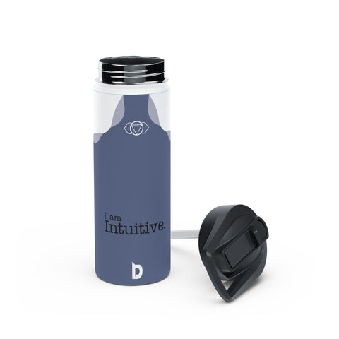 INTUITIVE INDIGO - Stainless Steel Water Bottle, Standard Lid