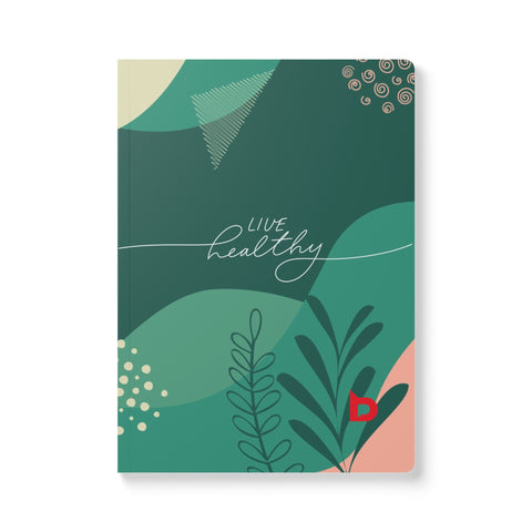 LIVE HEALTHY - Softcover Journal (with Inside Prints)