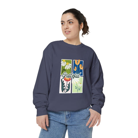 GRATEFUL - Unisex Garment-Dyed Sweatshirt