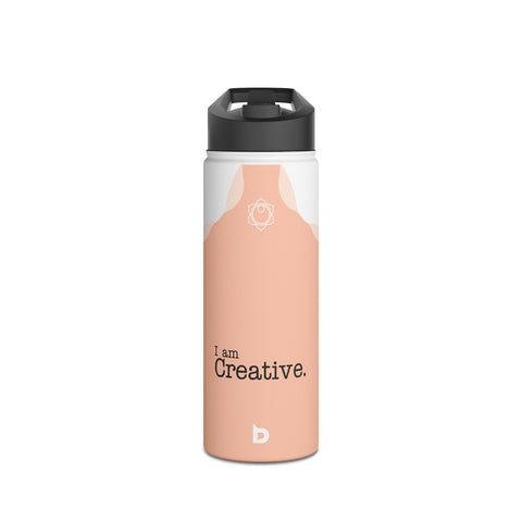 CREATIVE ORANGE - Stainless Steel Water Bottle, Standard Lid