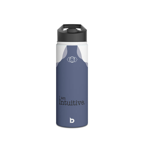 INTUITIVE INDIGO - Stainless Steel Water Bottle, Standard Lid