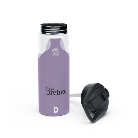 DIVINE PURPLE - Stainless Steel Water Bottle, Standard Lid