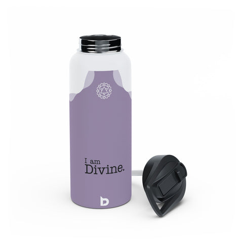 DIVINE PURPLE - Stainless Steel Water Bottle, Standard Lid