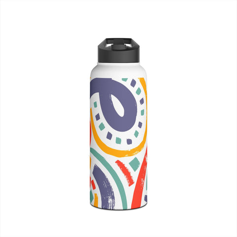 COLORFUL JOY - Stainless Steel Water Bottle, Standard Lid