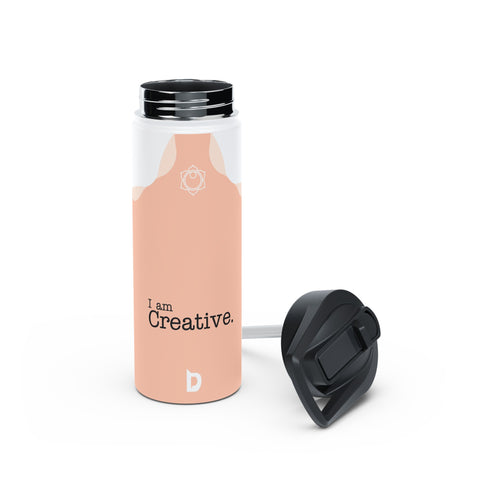 CREATIVE ORANGE - Stainless Steel Water Bottle, Standard Lid