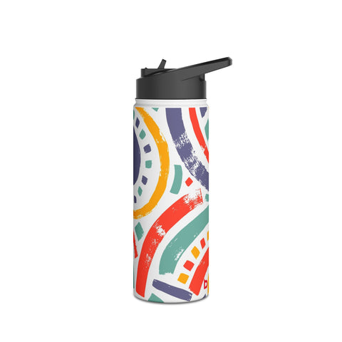 COLORFUL JOY - Stainless Steel Water Bottle, Standard Lid