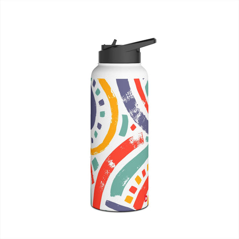 COLORFUL JOY - Stainless Steel Water Bottle, Standard Lid