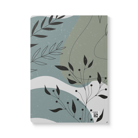 ABSTRACT MODERN LEAVES - Softcover Journal (with Inside Prints)