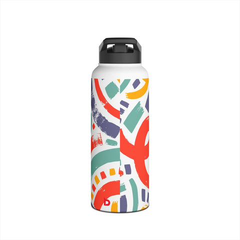 COLORFUL JOY - Stainless Steel Water Bottle, Standard Lid