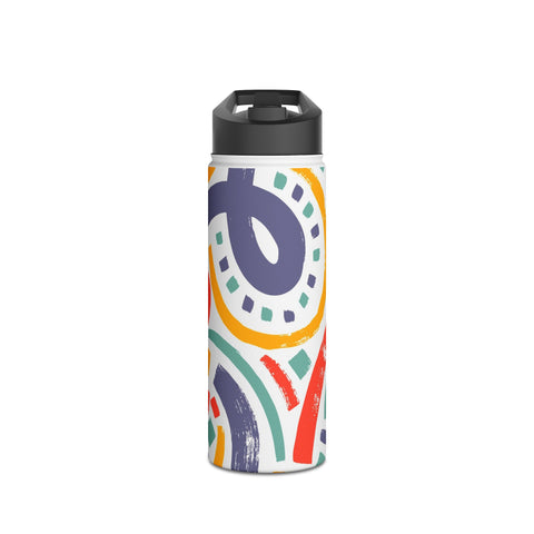 COLORFUL JOY - Stainless Steel Water Bottle, Standard Lid