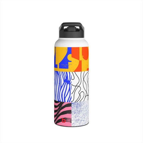 CHOOSE TO BE HAPPY - Stainless Steel Water Bottle, Standard Lid