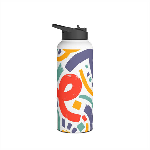 COLORFUL JOY - Stainless Steel Water Bottle, Standard Lid