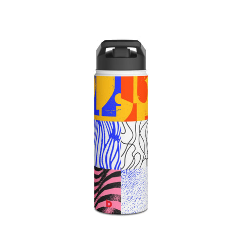 CHOOSE TO BE HAPPY - Stainless Steel Water Bottle, Standard Lid