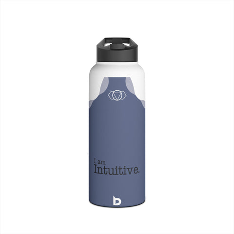 INTUITIVE INDIGO - Stainless Steel Water Bottle, Standard Lid