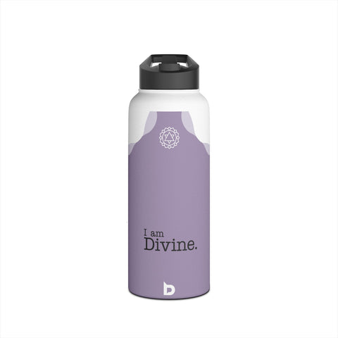 DIVINE PURPLE - Stainless Steel Water Bottle, Standard Lid