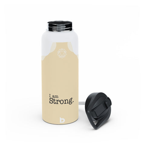 STRONG YELLOW - Stainless Steel Water Bottle, Standard Lid