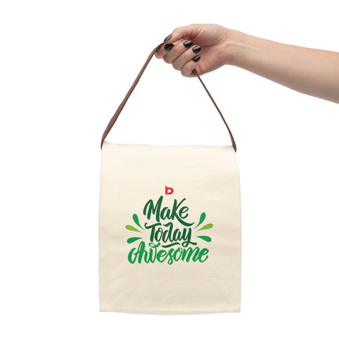 MAKE TODAY AWESOME - Canvas Lunch Bag With Strap