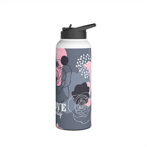 LOVE YOURSELF - Stainless Steel Water Bottle, Standard Lid